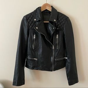 All Saints Black Leather Jacket